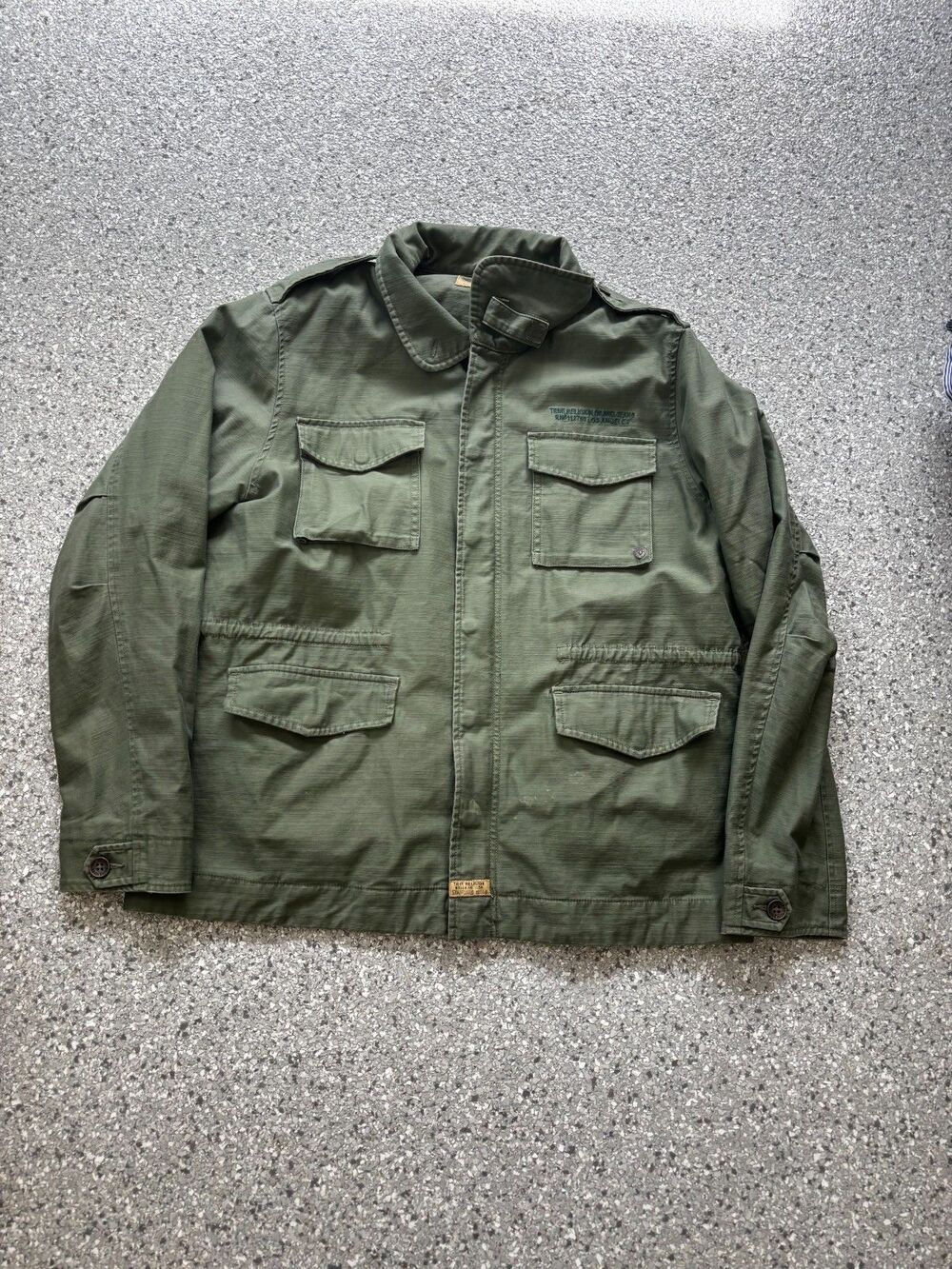 True Religion Superior Goods Hooded Jacket Men’s 2xl Military Style Green